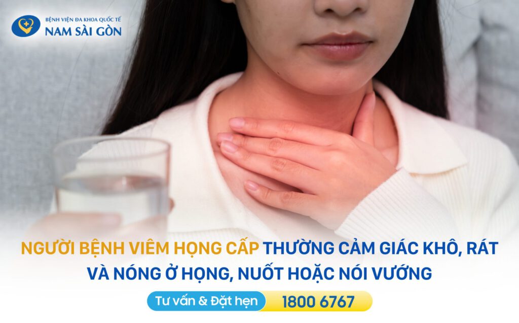 triệu chứng của viêm họng
