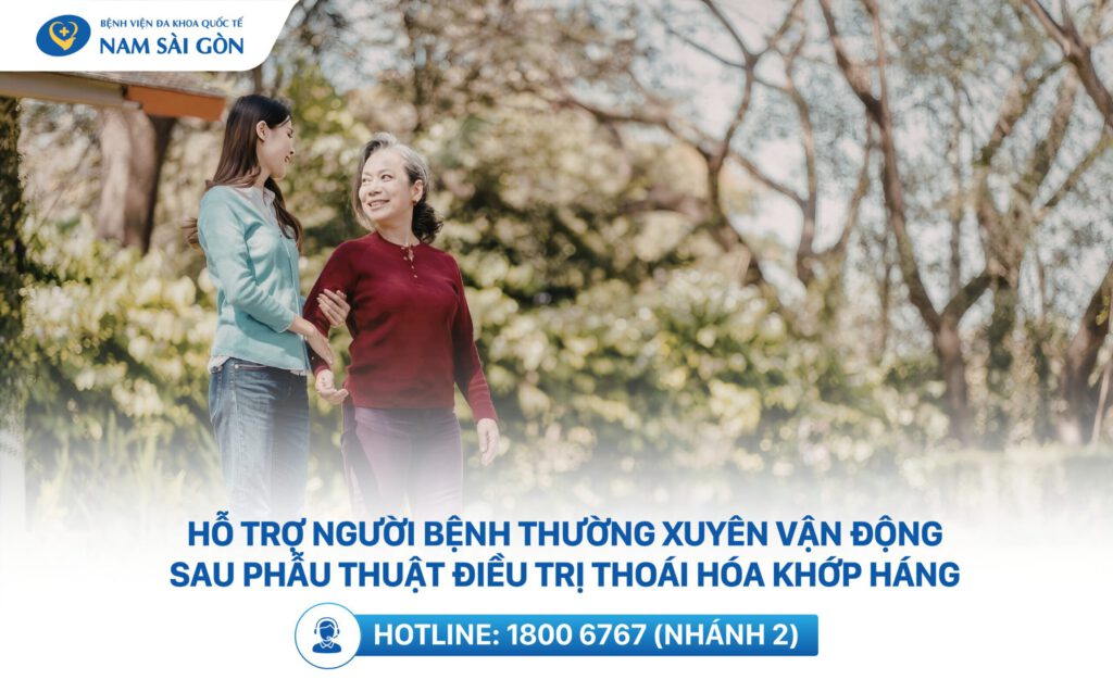 cham soc sau mo khop hang