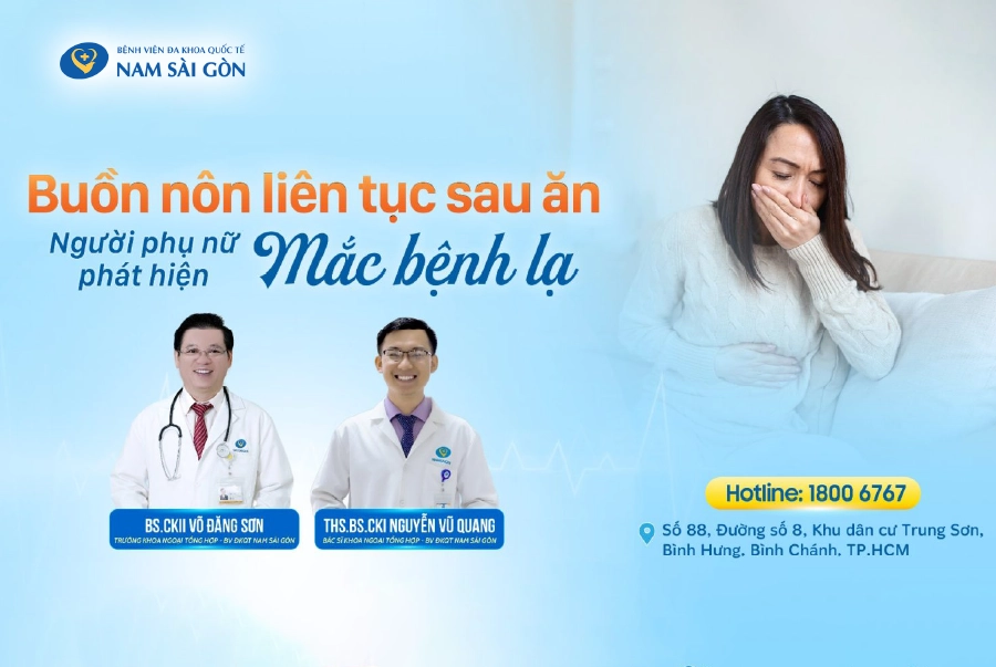 Buon non lien tuc sau an