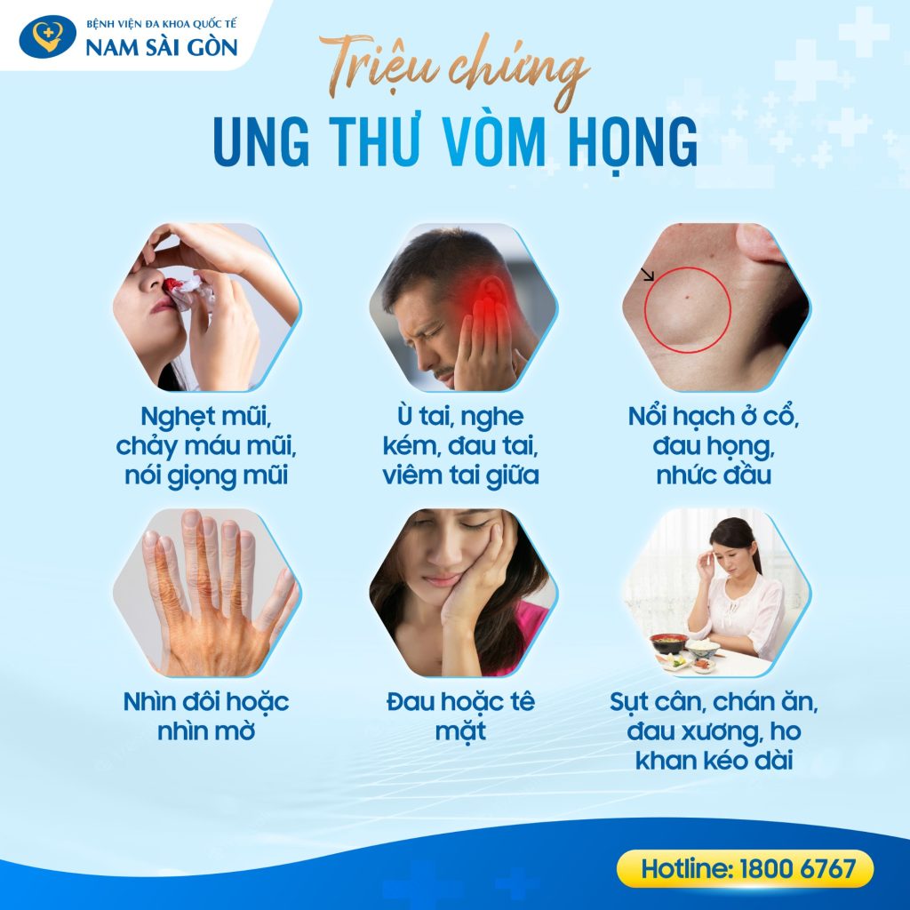 UNG THƯ VÒM HỌNG VÀ VIÊM HỌNG KHÁC NHAU NHƯ THẾ NÀO? 2 Triệu Chứng Ung Thư Vòm Họng