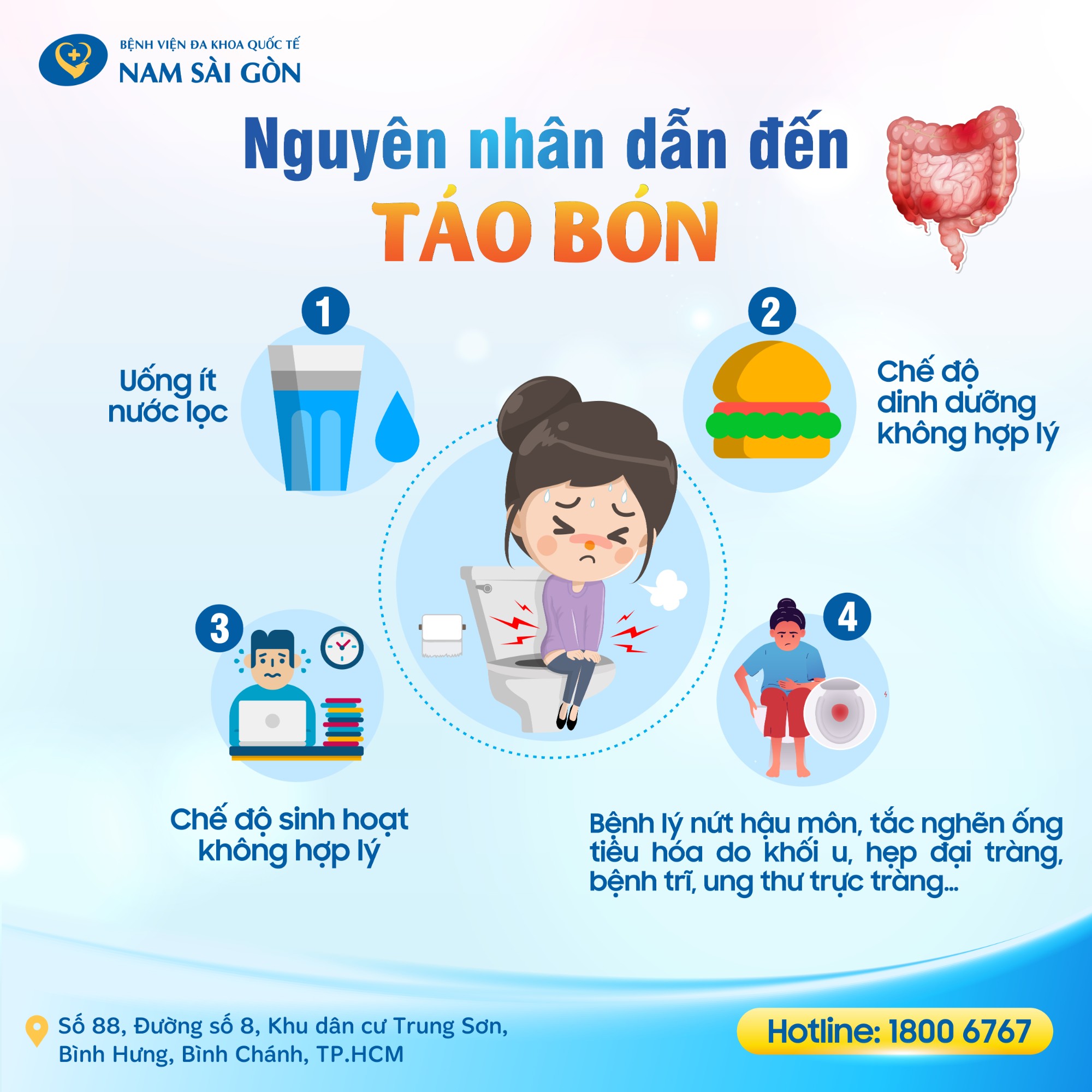 TÁO BÓN – NGUYÊN NHÂN, BIẾN CHỨNG VÀ PHƯƠNG PHÁP PHÒNG NGỪA