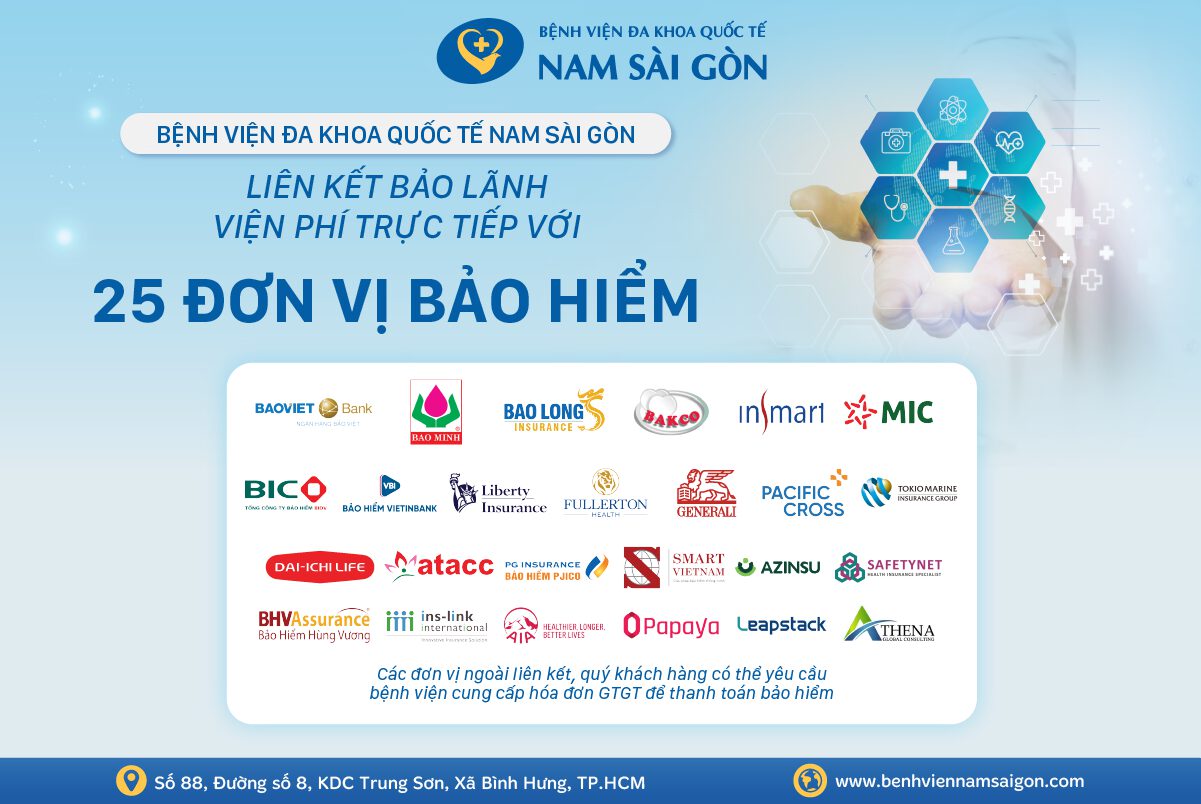 LIÊN KẾT BẢO LÃNH VIỆN PHÍ TRỰC TIẾP VỚI 25 ĐƠN VỊ BẢO HIỂM TƯ NHÂN