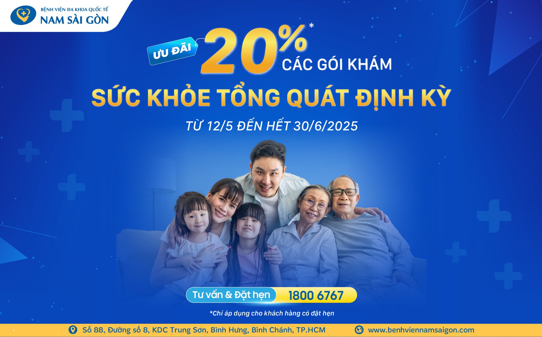 ƯU ĐÃI ĐẾN 20% GÓI KHÁM SỨC KHỎE TỔNG QUÁT - ĐỪNG BỎ LỠ! 2 H1 web