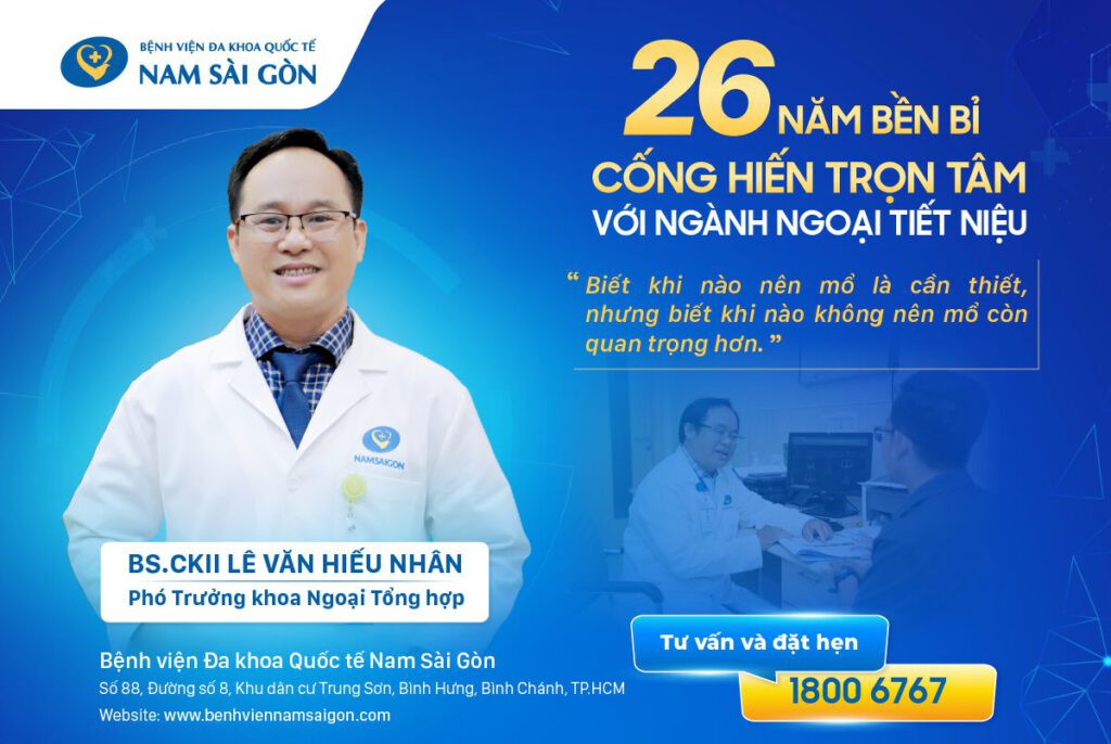 PHÓ TRƯỞNG KHOA NGOẠI TỔNG HỢP BS.CKII LÊ VĂN HIẾU NHÂN - 26 NĂM BỀN BỈ CỐNG HIẾN TRỌN TÂM VỚI NGÀNH NGOẠI TIẾT NIỆU. 2 Thumbnail Web PR BS.CKII LE VAN HIEU NHAN
