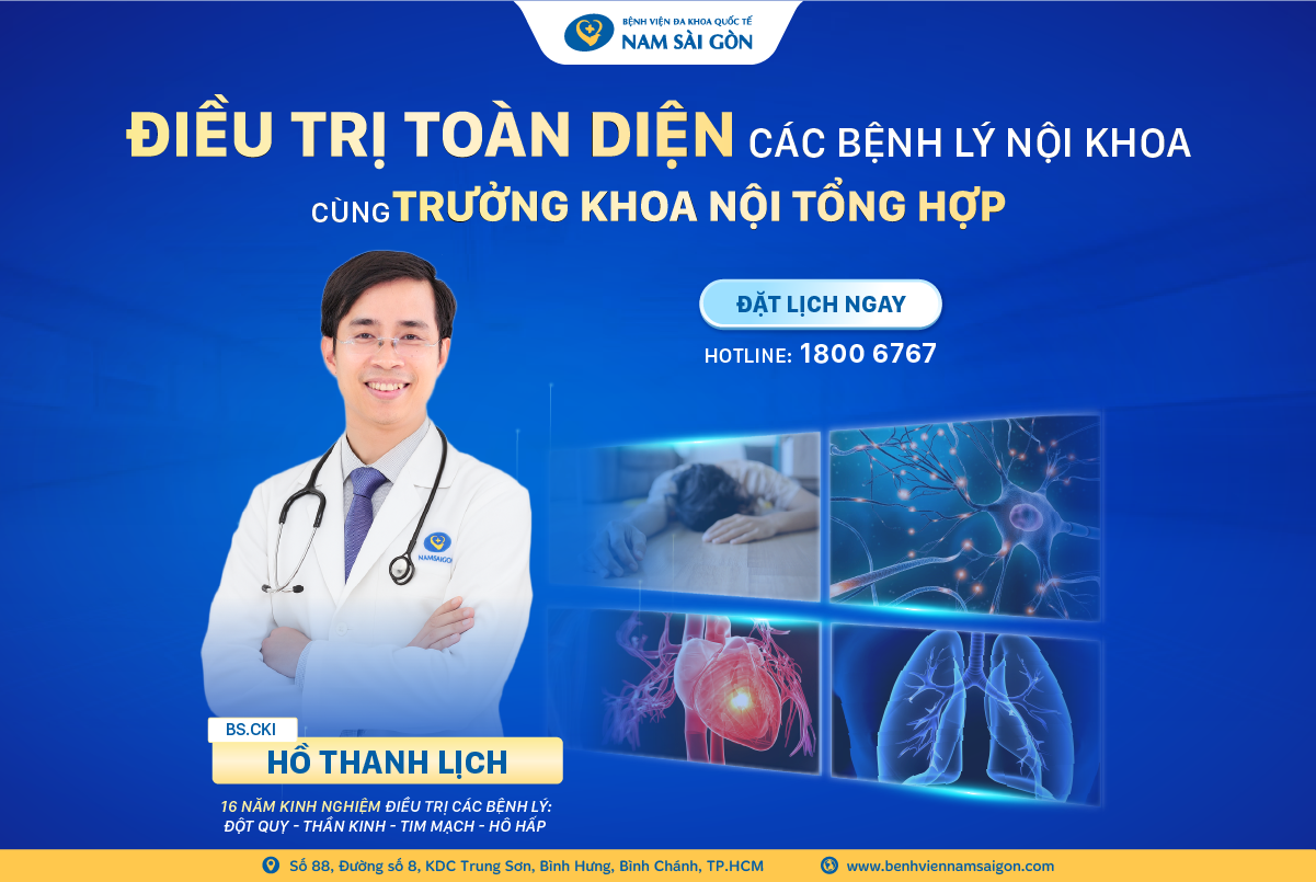 KHÁM VÀ ĐIỀU TRỊ TOÀN DIỆN CÁC BỆNH LÝ NỘI KHOA CÙNG BS.CKI. HỒ THANH LỊCH