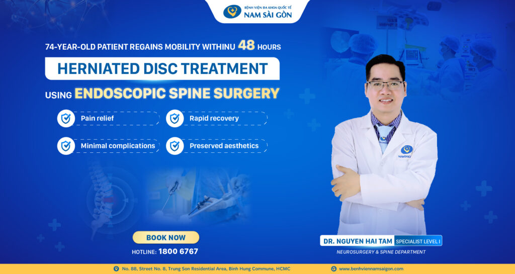 ENDOSCOPIC TREATMENT OF HERNIATED DISC: 74-YEAR-OLD MAN WALKS AGAIN AFTER 48 HOURS 4 Banner 1