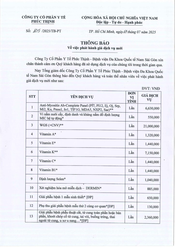 So 105 2025 TB PT. Phat hanh gia dich vu moi 1