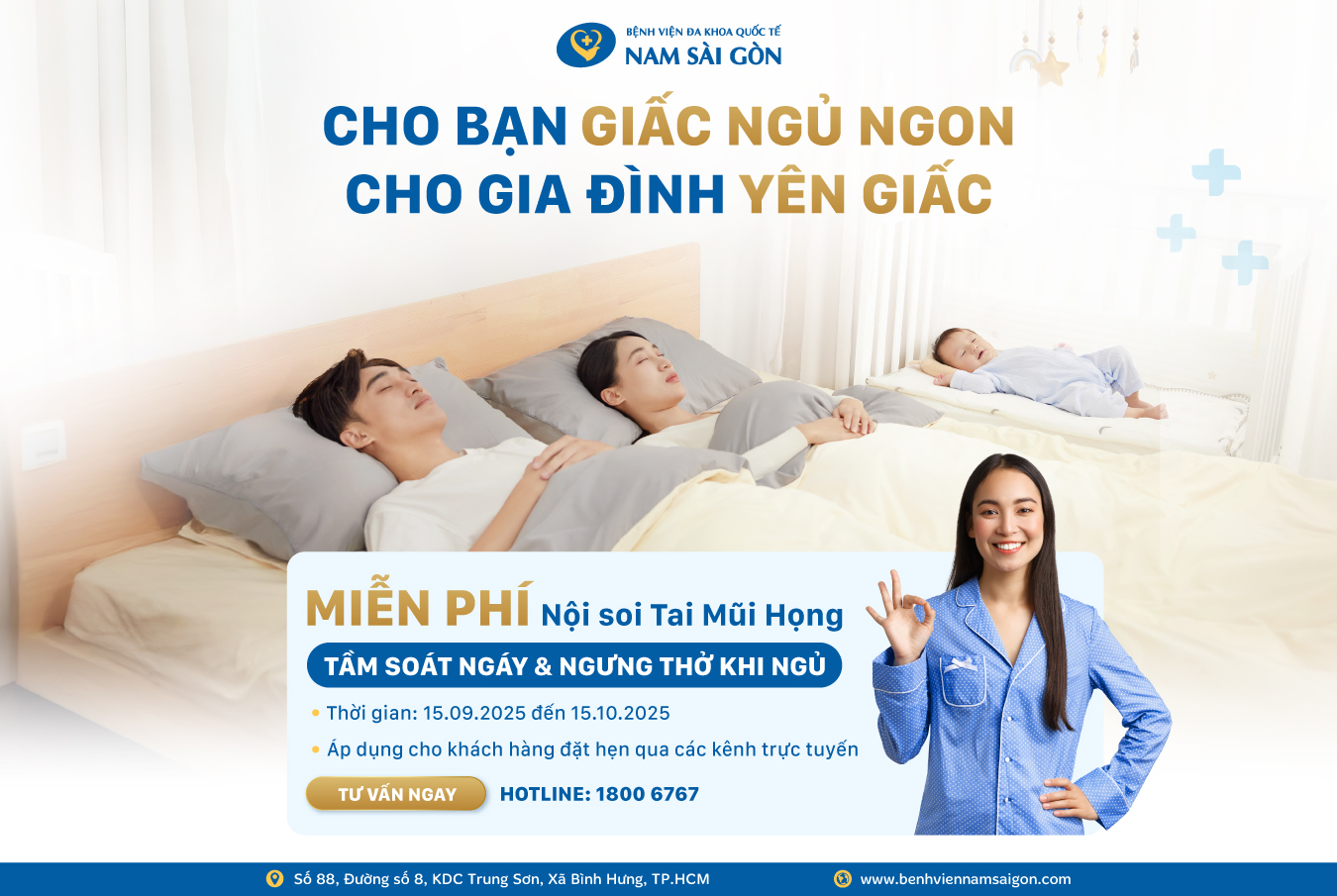 TẦM SOÁT & ĐIỀU TRỊ NGÁY, NGƯNG THỞ KHI NGỦ – NGỦ TRỌN GIẤC, SỐNG TRỌN VẸN