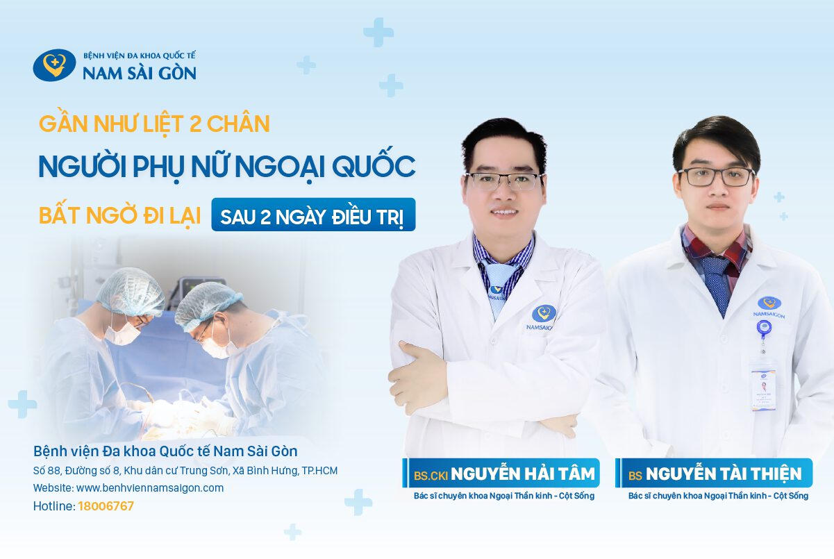 GẦN NHƯ LIỆT 2 CHÂN – NGƯỜI PHỤ NỮ NGOẠI QUỐC BẤT NGỜ ĐI LẠI CHỈ 48 GIỜ SAU PHẪU THUẬT TẠI VIỆT NAM!