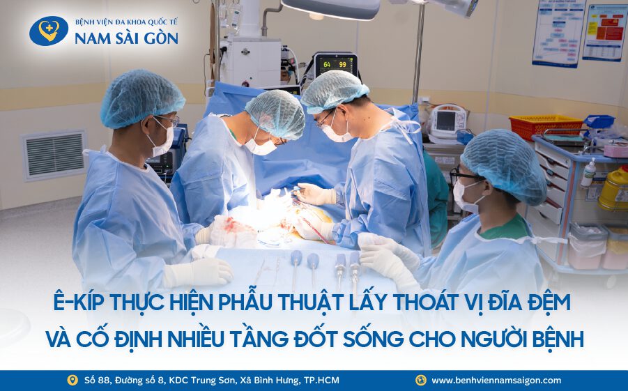 mổ cột sống ít xâm lấn điều trị hẹp ống sống và thoát vị đĩa đệm