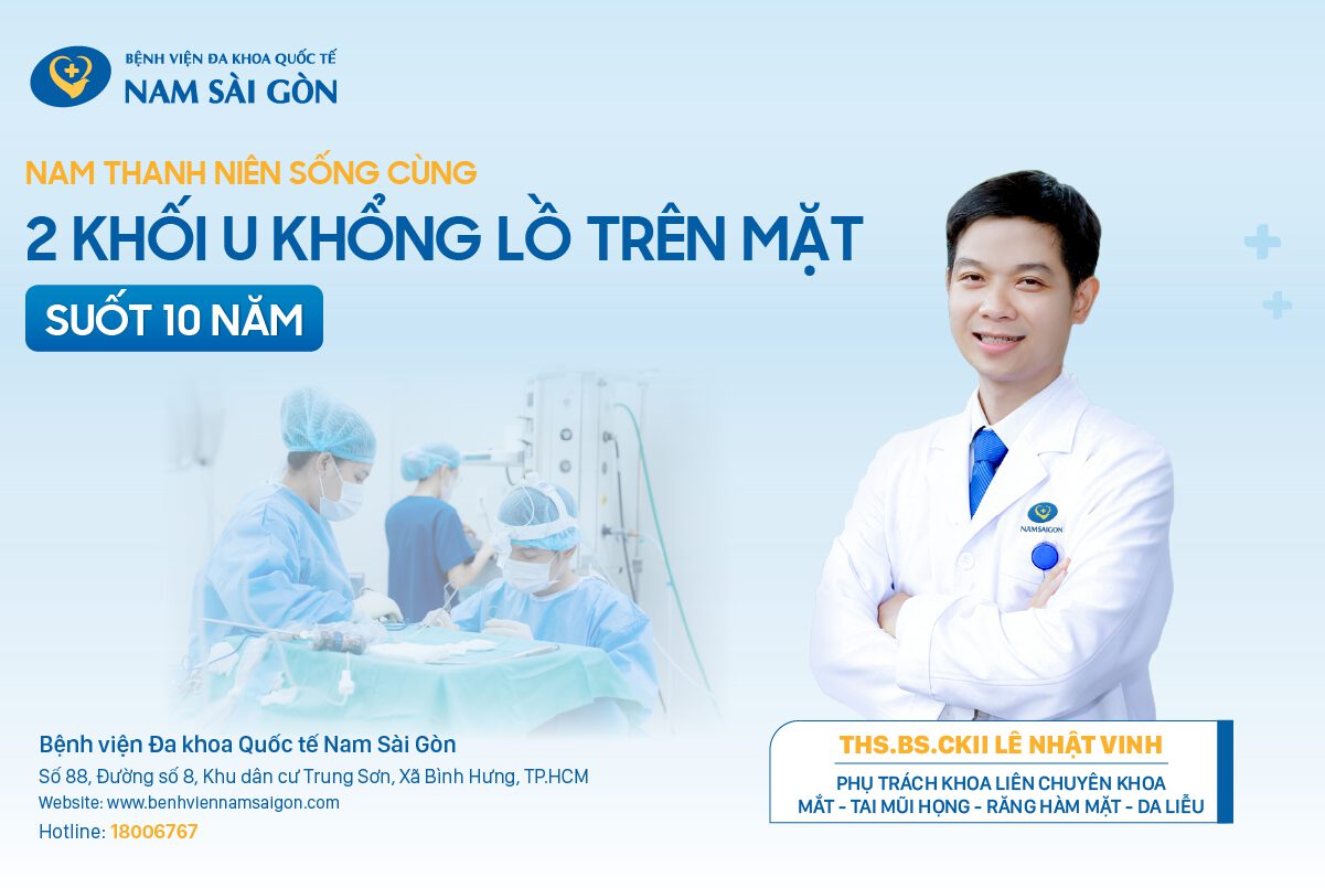 CHOÁNG: NAM THANH NIÊN SỐNG CÙNG 2 KHỐI U KHỔNG LỒ TRÊN MẶT SUỐT 10 NĂM