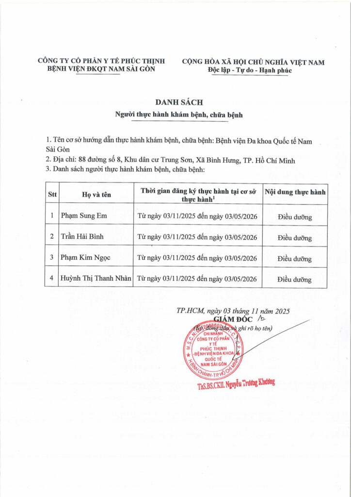 DS nguoi thuc hanh kham benh chua benh ngay 03.11.2025