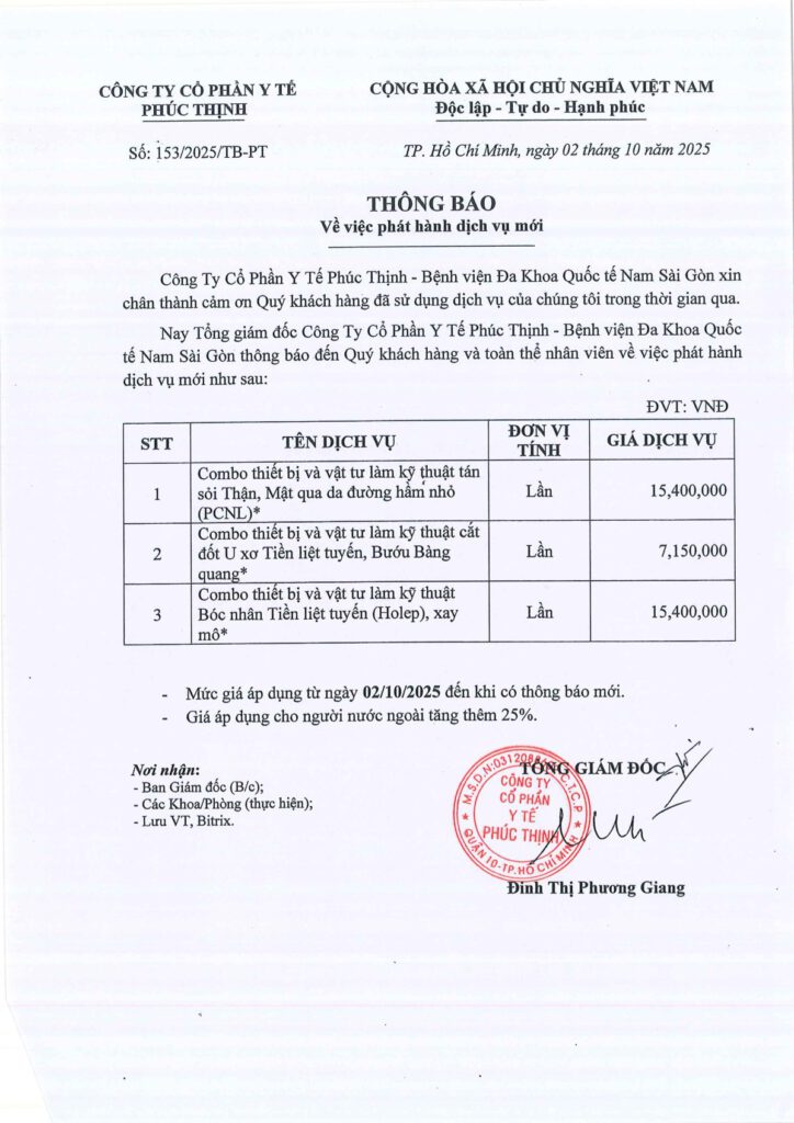 So 153 2025 TB PT. Phat hanh gai dich vu moi