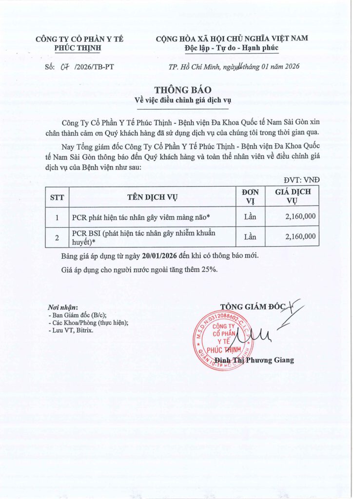 So 07.2026 TB PT. Dieu chinh gia dich vu PCR page 0001