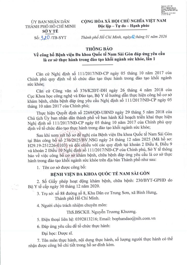 Thong bao co so dao tao thuc hanh khoi nganh suc khoe page 0001