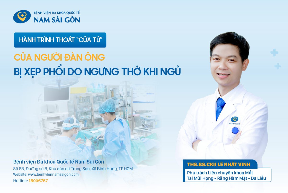 HÀNH TRÌNH THOÁT “CỬA TỬ” CỦA NGƯỜI ĐÀN ÔNG BỊ XẸP PHỔI DO NGƯNG THỞ KHI NGỦ