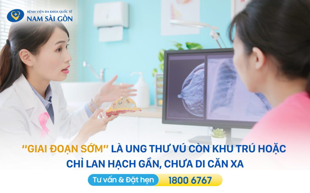 UNG THƯ VÚ GIAI ĐOẠN ĐẦU - CÁC GIAI ĐOẠN, BIỂU HIỆN VÀ ĐIỀU TRỊ 2 Ung thư vú giai đoạn sớm là gì