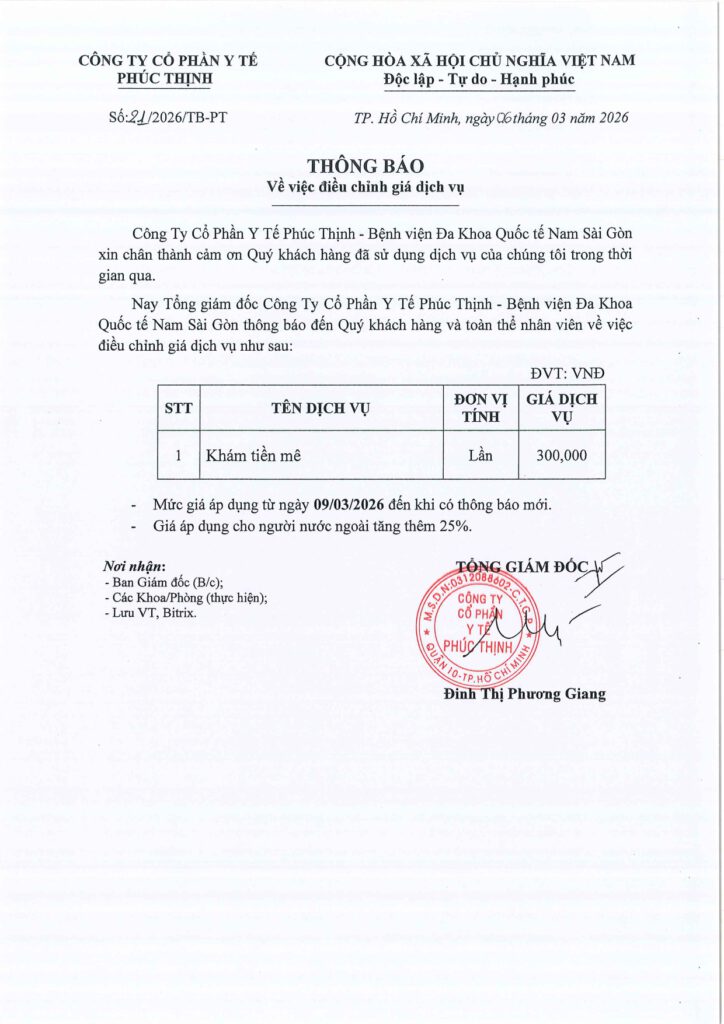 So 21.2026.TB PT Dieu chinh gia dich vu Kham tien me page 0001
