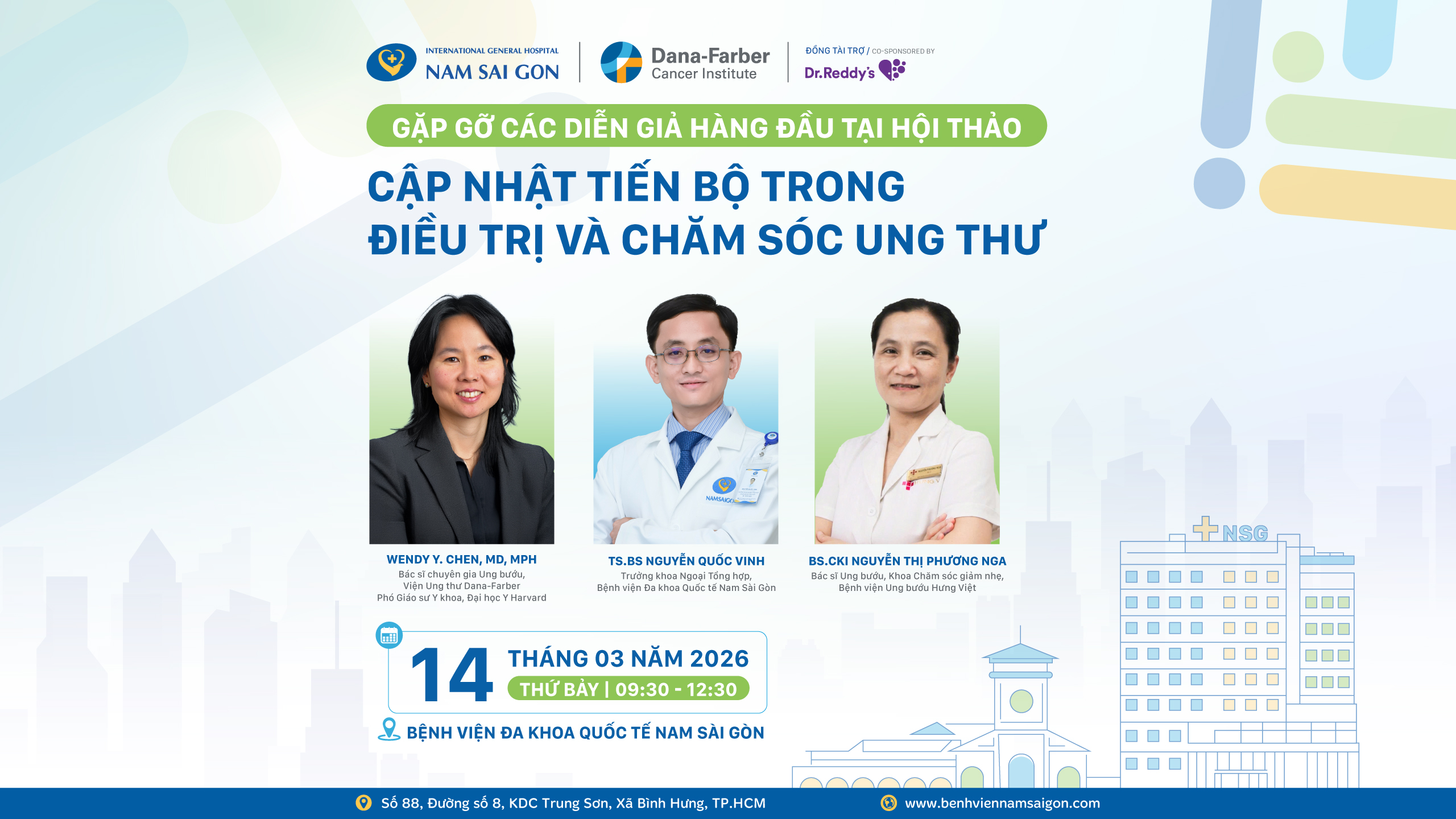 GẶP GỠ CÁC DIỄN GIẢ HÀNG ĐẦU TẠI HỘI THẢO “CẬP NHẬT TIẾN BỘ TRONG ĐIỀU TRỊ VÀ CHĂM SÓC UNG THƯ”