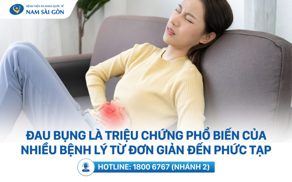 bị đau bụng