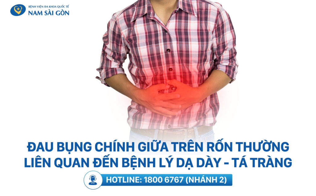 đau bụng trên rốn là bị gì
