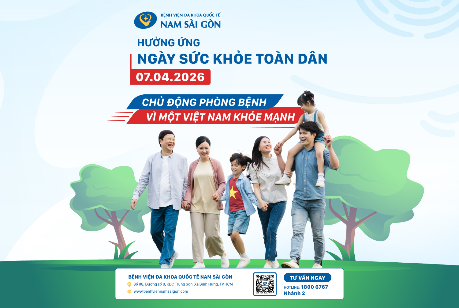 HƯỞNG ỨNG NGÀY SỨC KHỎE TOÀN DÂN 07/04/2026