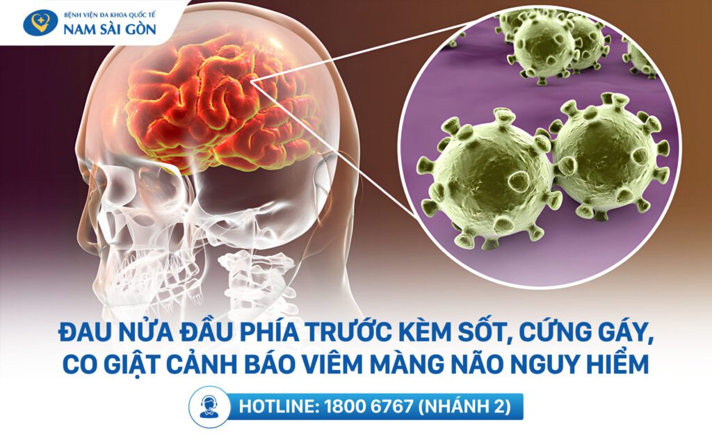 đau đầu phía trước trán