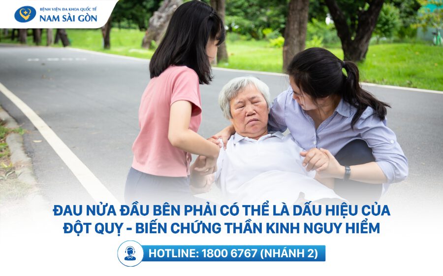 biến chứng đau nửa đầu bên phải