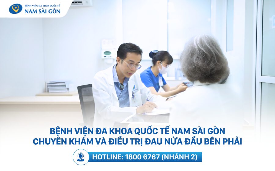 khám đau nửa đầu bên phải