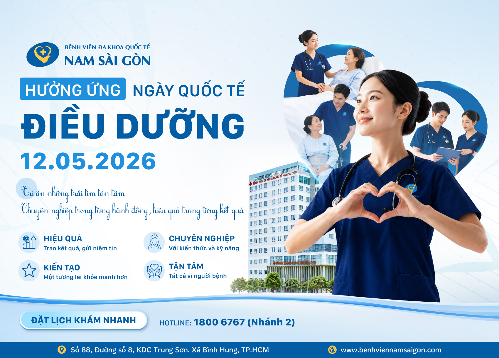 HƯỞNG ỨNG NGÀY QUỐC TẾ ĐIỀU DƯỠNG 12/05