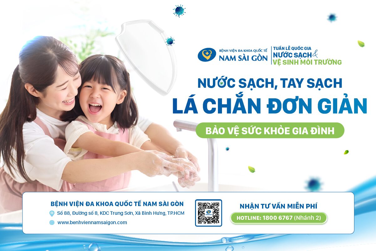 NƯỚC SẠCH, TAY SẠCH – LÁ CHẮN ĐƠN GIẢN BẢO VỆ SỨC KHỎE GIA ĐÌNH