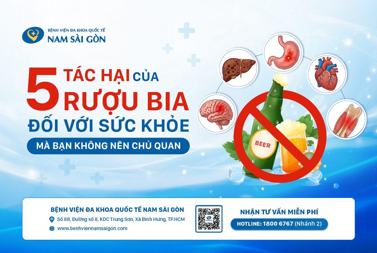 5 TÁC HẠI CỦA RƯỢU BIA ĐỐI VỚI SỨC KHỎE MÀ BẠN KHÔNG NÊN CHỦ QUAN