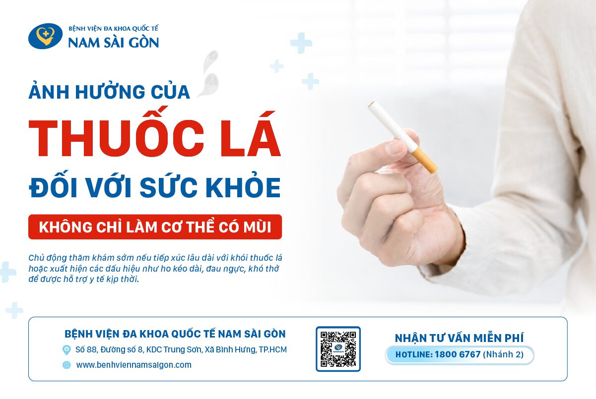 HÚT THUỐC LÁ KHÔNG CHỈ GÂY MÙI CƠ THỂ
