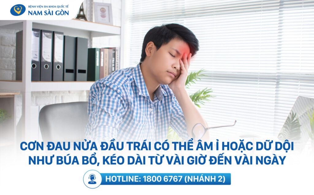 đau nửa đầu trái