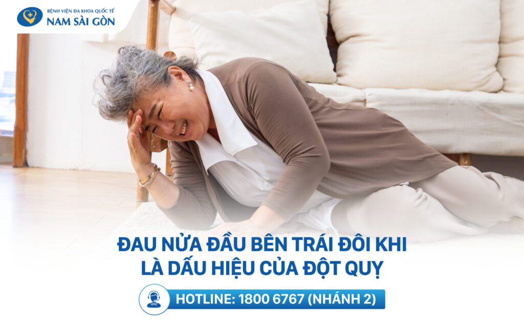 triệu chứng đau nửa đầu bên trái