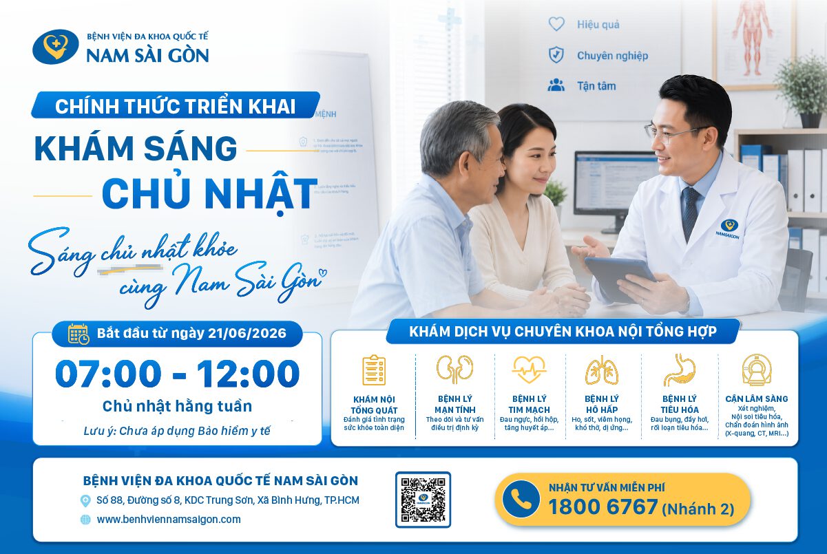 THÔNG BÁO TRIỂN KHAI KHUNG GIỜ KHÁM SÁNG CHỦ NHẬT