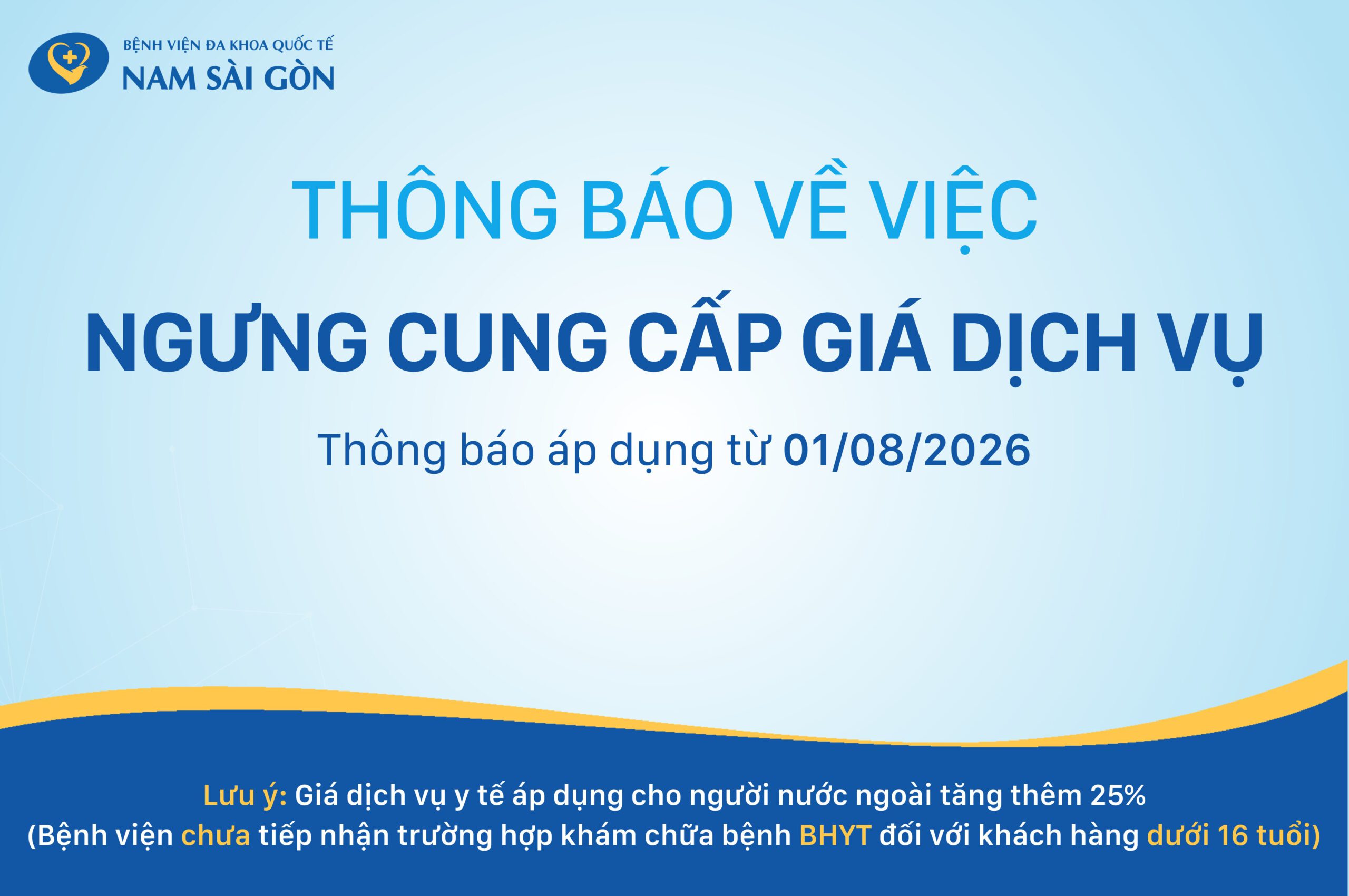 THÔNG BÁO NGƯNG CUNG CẤP GIÁ DỊCH VỤ TỪ 01-08-2026