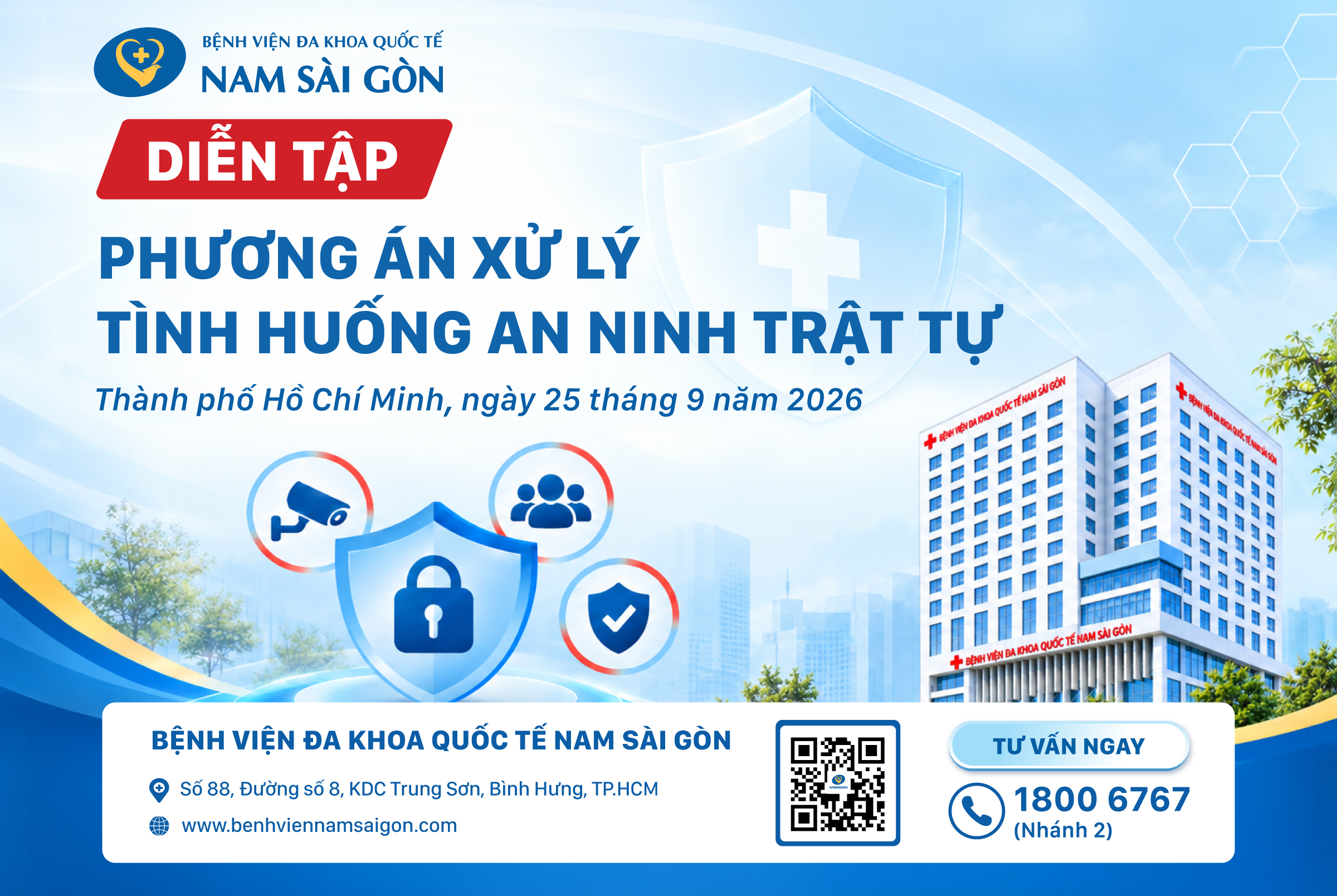 THÔNG BÁO DIỄN TẬP PHƯƠNG ÁN XỬ LÝ TÌNH HUỐNG AN NINH TRẬT TỰ 2026 
