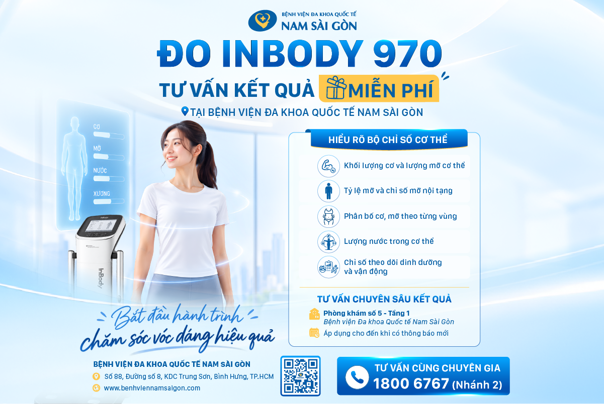 TRIỂN KHAI ĐO INBODY 970 VÀ TƯ VẤN KẾT QUẢ MIỄN PHÍ TẠI BỆNH VIỆN ĐA KHOA QUỐC TẾ NAM SÀI GÒN